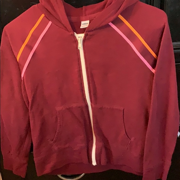 Maroon Zip-up Hoodie - Picture 1 of 3